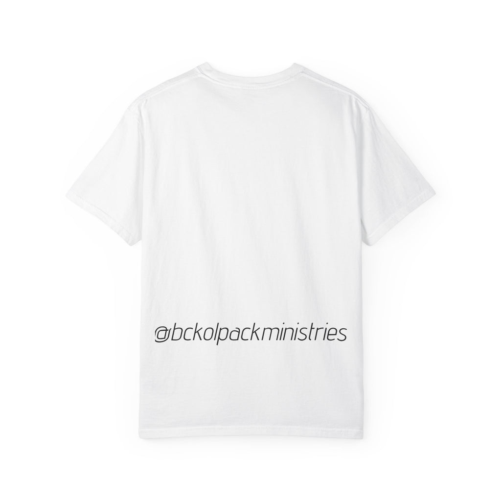 B.C. Kolpack T-Shirt — Portrait Photo Tee with Back Script “@bckolpackministries”